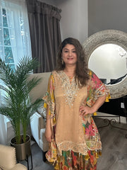 Golden Mirage Kaftan Set - Ensemble by Monika