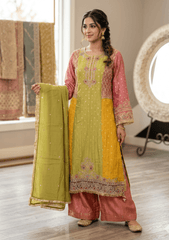 Gulnaar Crushed Tissue Festive Set - Ensemble by Monika