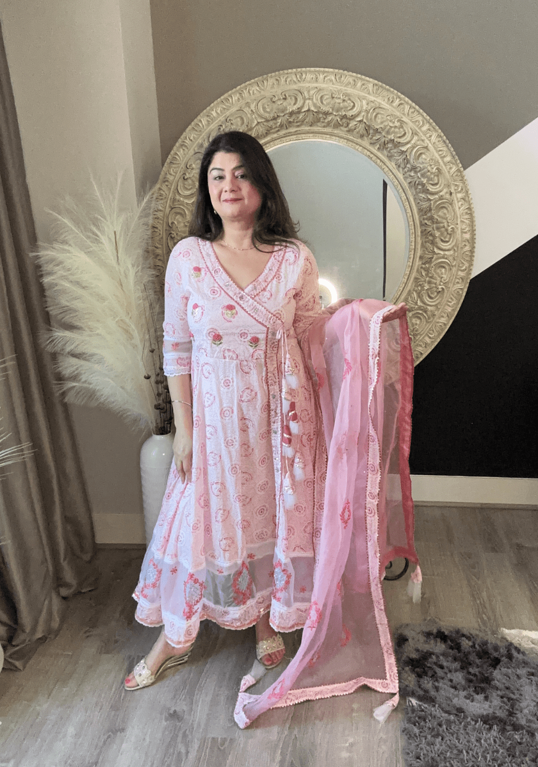 Peony Cotton anarkali - Ensemble by Monika