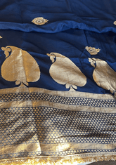 Sapphire Splendor Saree - Ensemble by Monika