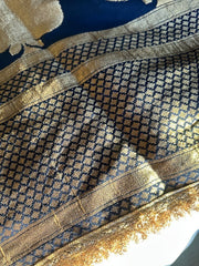 Sapphire Splendor Saree - Ensemble by Monika