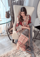 Ajrak Farshi Salwar Suit - Ensemble by Monika