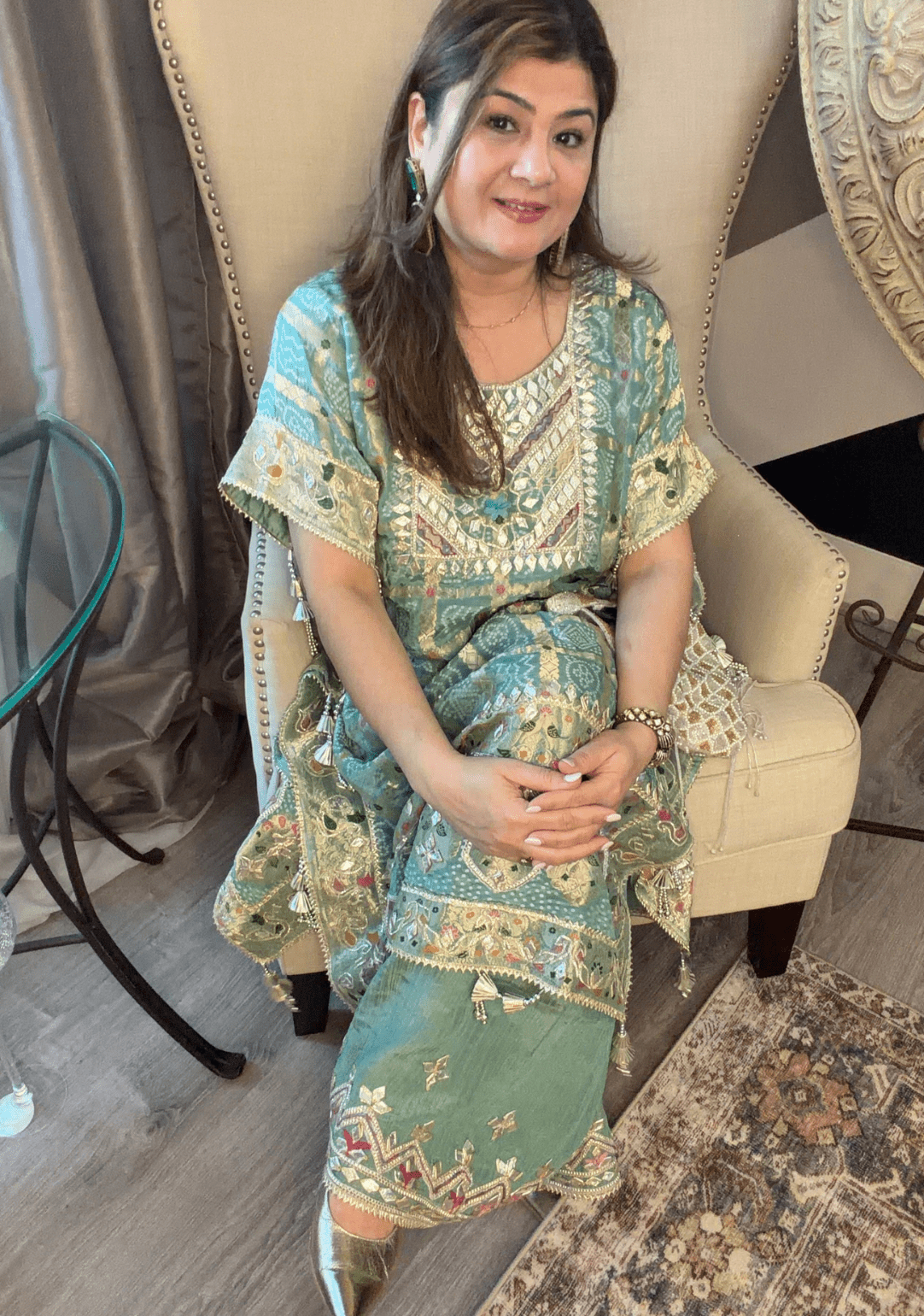 kaftan Sharara set - Ensemble by Monika