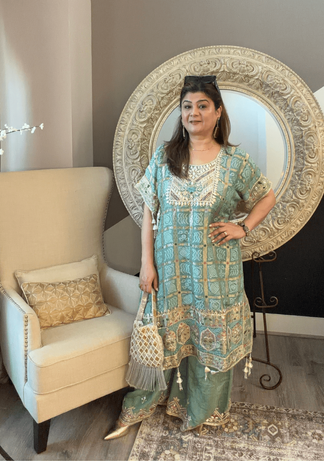 kaftan Sharara set - Ensemble by Monika