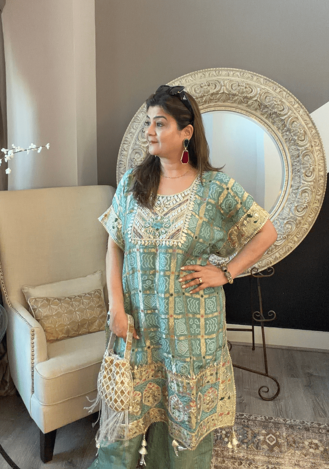 kaftan Sharara set - Ensemble by Monika