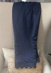 Navy Blue & Sage Green Contrast Suit Set - Ensemble by Monika